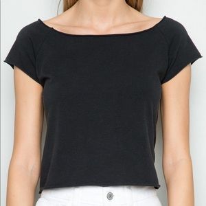 brandy melville black rin top